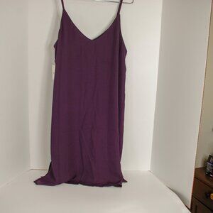 Slip dress in a dark purple color brand Meraki.